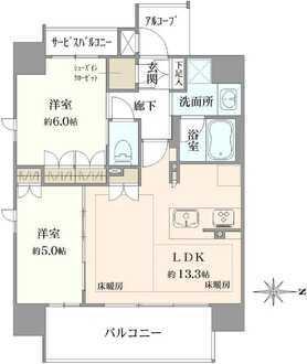 ザ・テラス京都グランターミナルの間取図