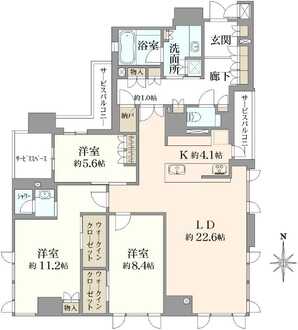 ジオ京都御池通の間取図