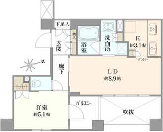 レーベン清水五条の間取図