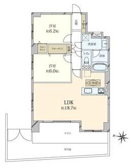 クリオ美術館通り壱番館の間取図