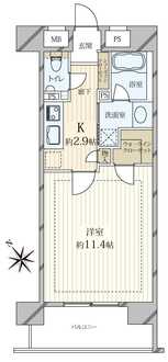 エクセレント清澄白河ルラシェの間取図
