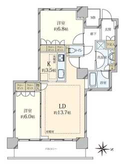 イーストコモンズ清澄白河セントラルタワーの間取図