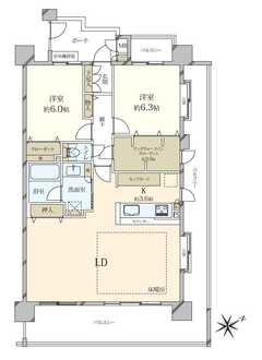 クレストフォルム清澄庭園の間取図