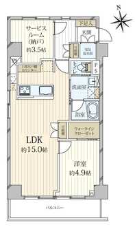 ジョイフル門前仲町第1の間取図