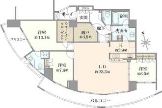 マークスプリングス・メゾンCの間取図