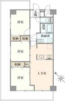 コープ野村東六郷の間取図