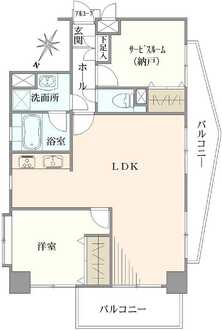 ビッグヴァンベイフロント横浜の間取図