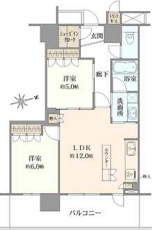クリオレジダンスタワー横濱鶴ヶ峰の間取図
