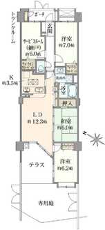 コスモヒルズ横浜WESTの間取図