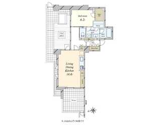 クレヴィア三軒茶屋 の間取図