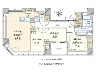 Brillia一番町　ブリリア一番町の間取図