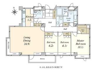 小石川グランドヒルズの間取図