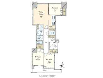 ワールドシティタワーズ　ブリーズタワーの間取図