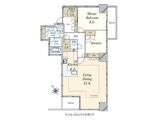 パークコート赤坂桜坂の間取図