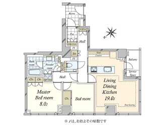 ザ・レジデンス六本木の間取図