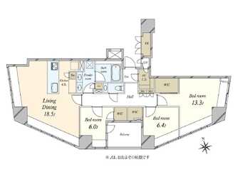 ザ・パークハウスグラン三番町26の間取図