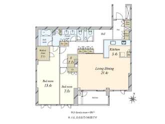 ブリスベージュ神宮前の間取図