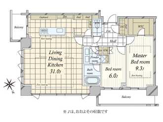 パークコート六本木ヒルトップの間取図