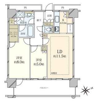 パークタワー品川ベイワードの間取図