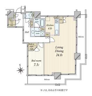 ベイクレストタワーの間取図