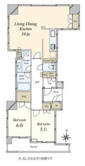 ワールドシティタワーズ ブリーズタワーの間取図