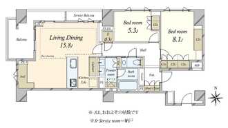 Brillia高輪The Houseの間取図