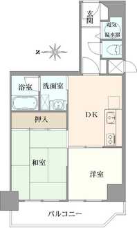 ハイネス上本町の間取図