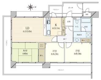 ジュビネール塚口の間取図