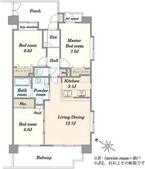 西千葉サニーコートの間取図