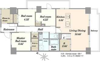 エクセル津田沼の間取図