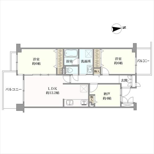 パークサイド駒川の間取図