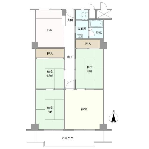 メガロコープ平野の間取図