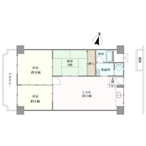 ローレルハイツ高宮の間取図