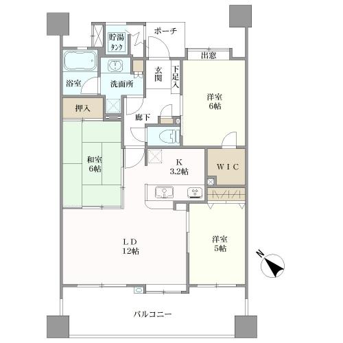 アーバンパレス井尻南の間取図