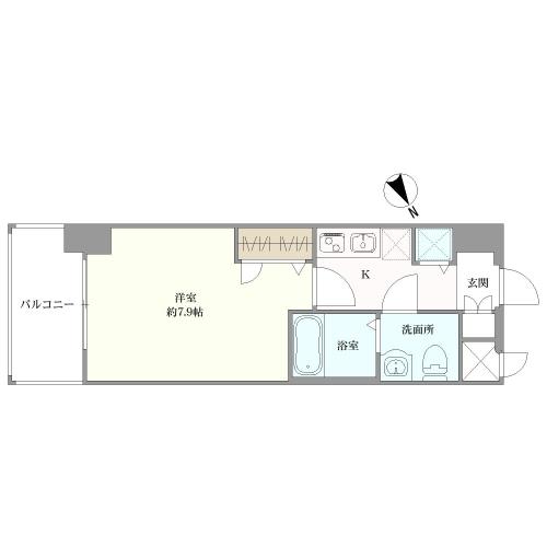 ピュアドーム箱崎アートリアの間取図