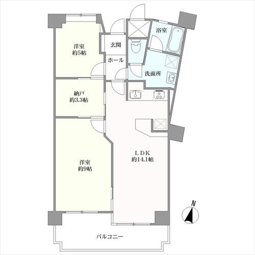ロワールマンション・アール板付弐番館の間取図