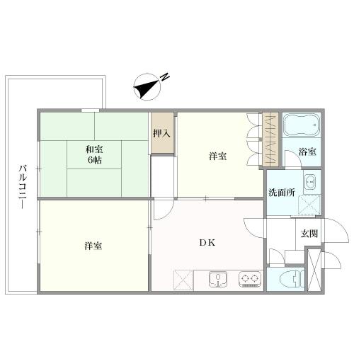 上大岡フラワーマンションＶの間取図
