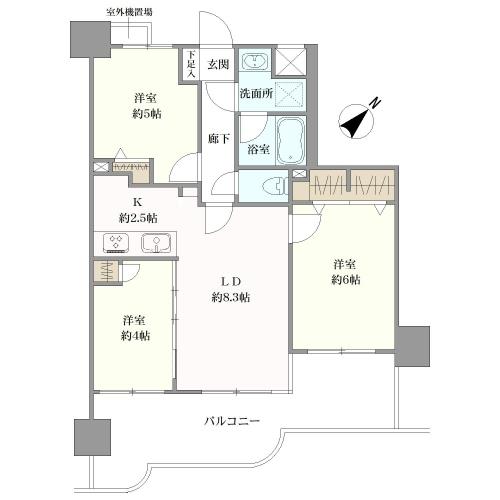 ナイスアーバン藤沢の間取図