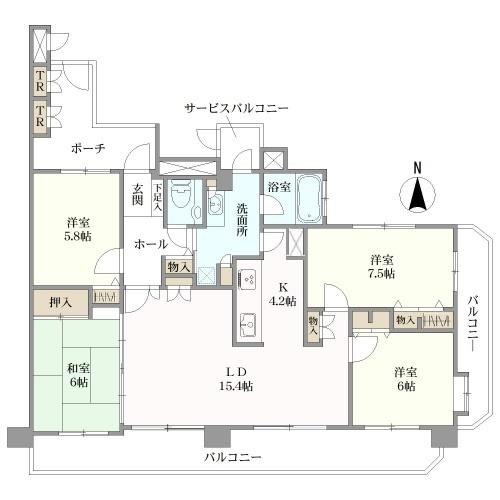 ローレルコート植田ヒルズの間取図