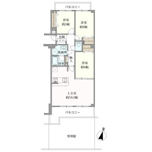 真栄マンション植田の間取図