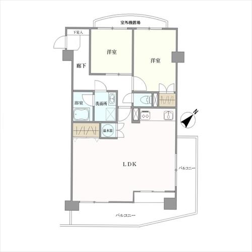 八事弥生ケ丘マンションの間取図