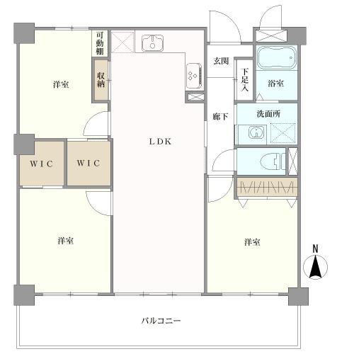 イトーピア植田マンションの間取図