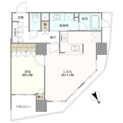 ドレッセ目黒インプレスタワーの間取図