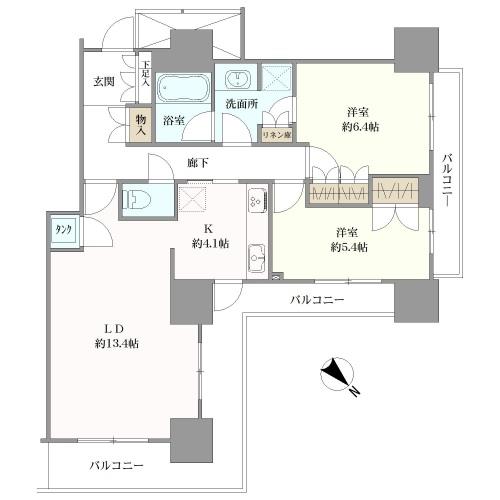 キャナルファーストタワーの間取図