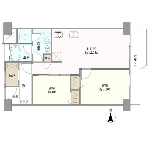 富士見台マンシヨンの間取図
