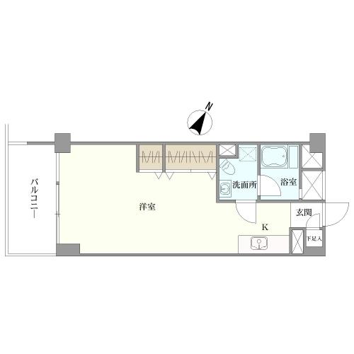 市川フアミリー第一マンシヨンの間取図