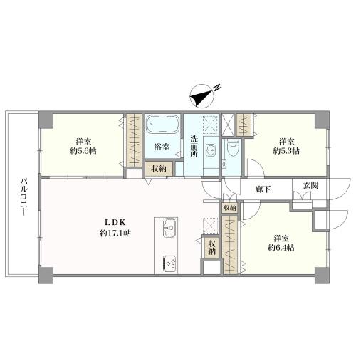 メゾン喜多見の間取図