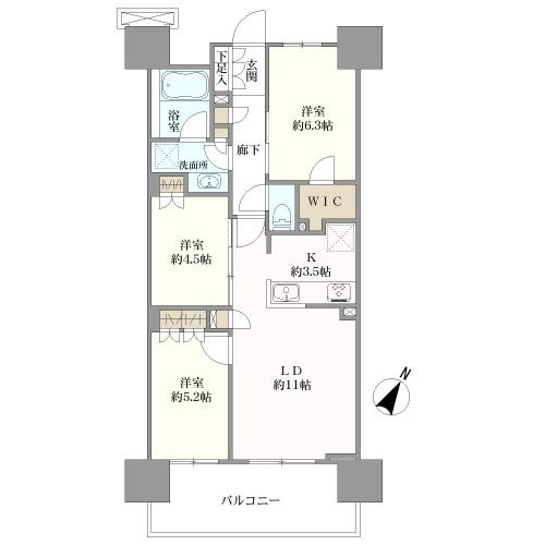 ＳＨＩＮＴＯ　ＣＩＴＹ（シントシティ）Ｅ棟の間取図