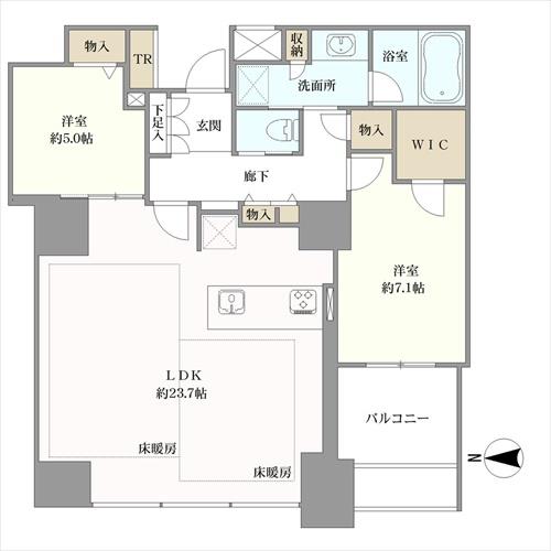 ワールドシティタワーズの間取図