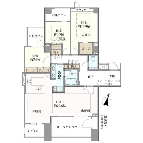 九段坂ハウスの間取図